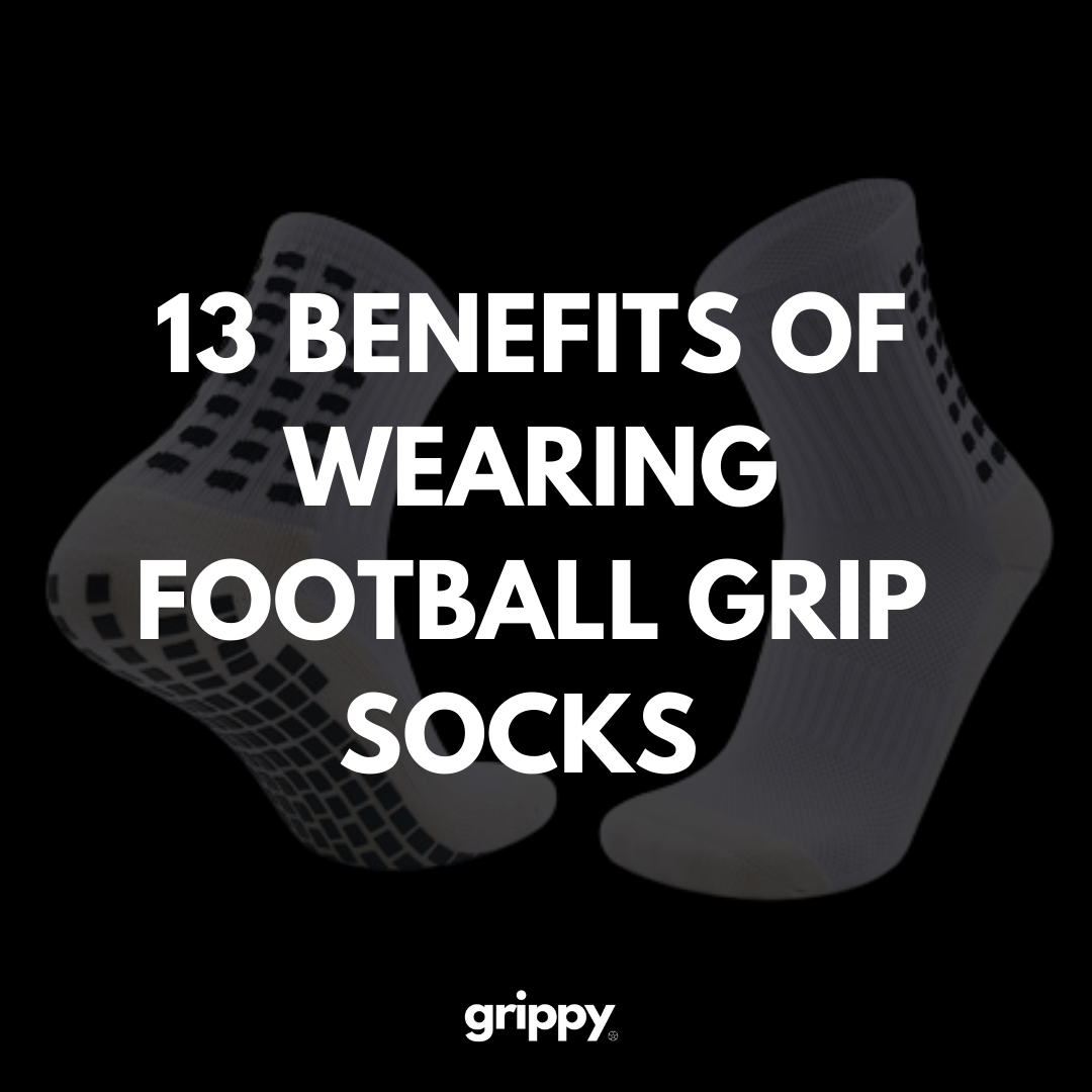 Long Football Grip sock Black