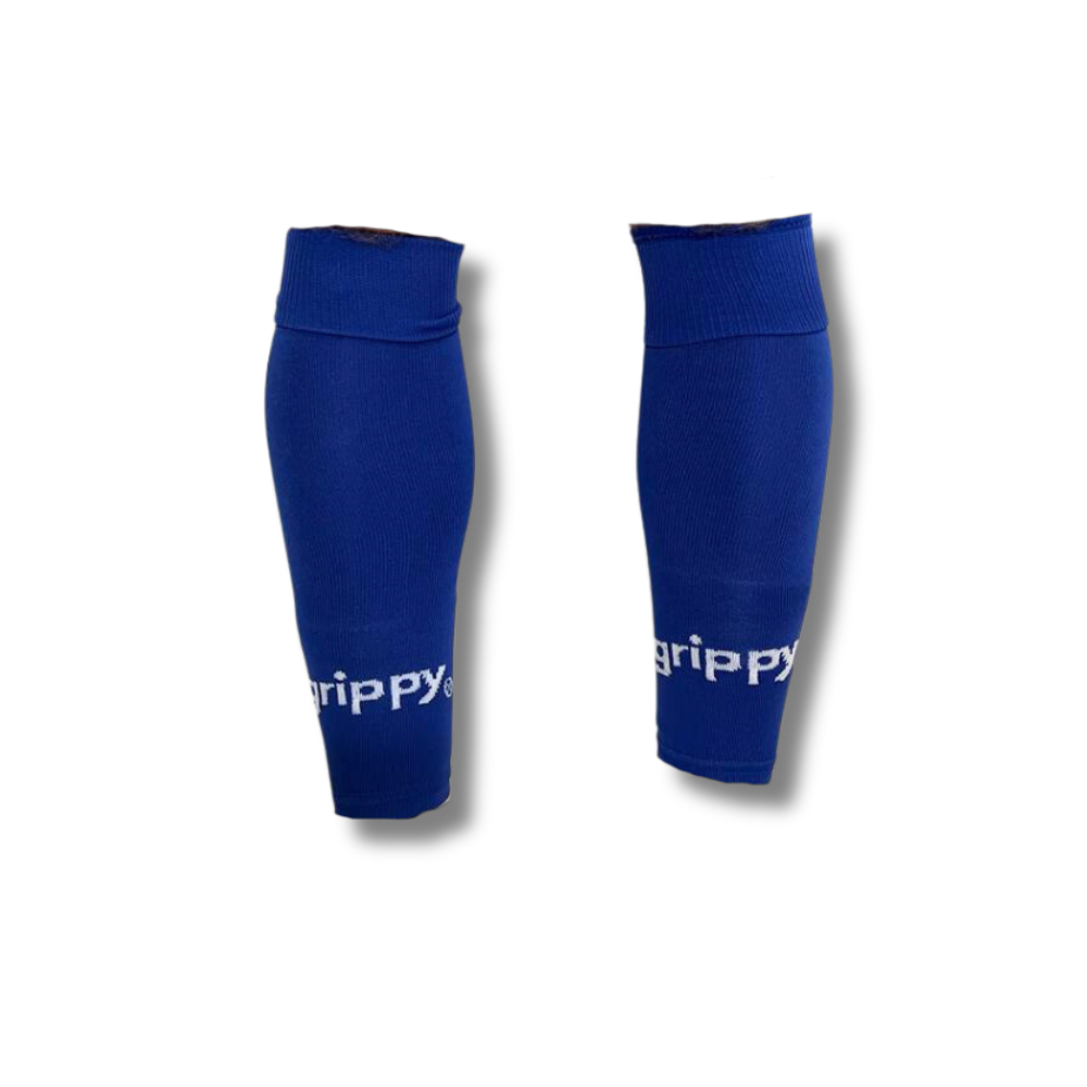 Blue Pre Cut Football Sock Sleeves Grippy Sports