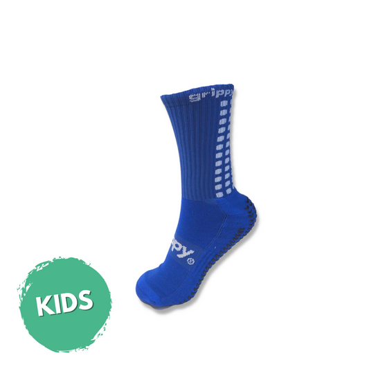 Grippy Kids Blue Football Grip Socks