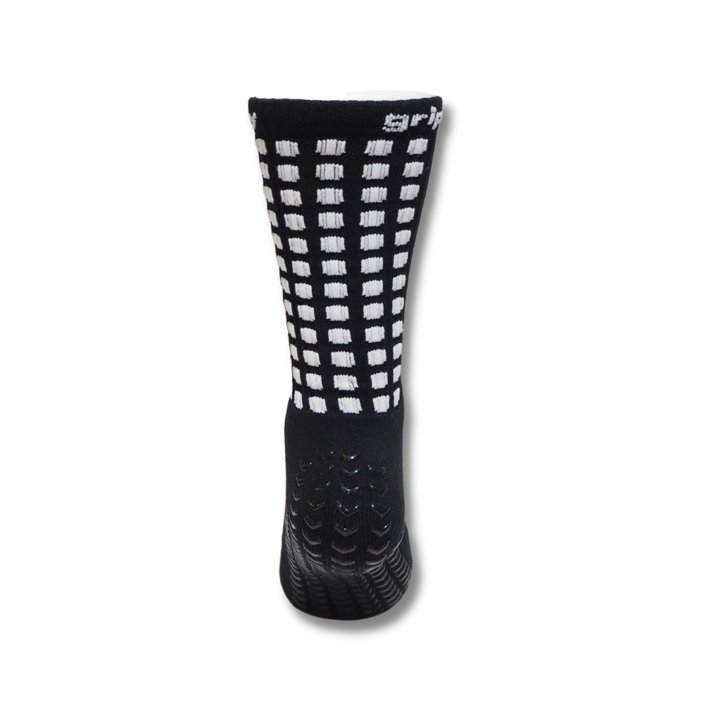 Grippy Kids Black Football Grip Socks