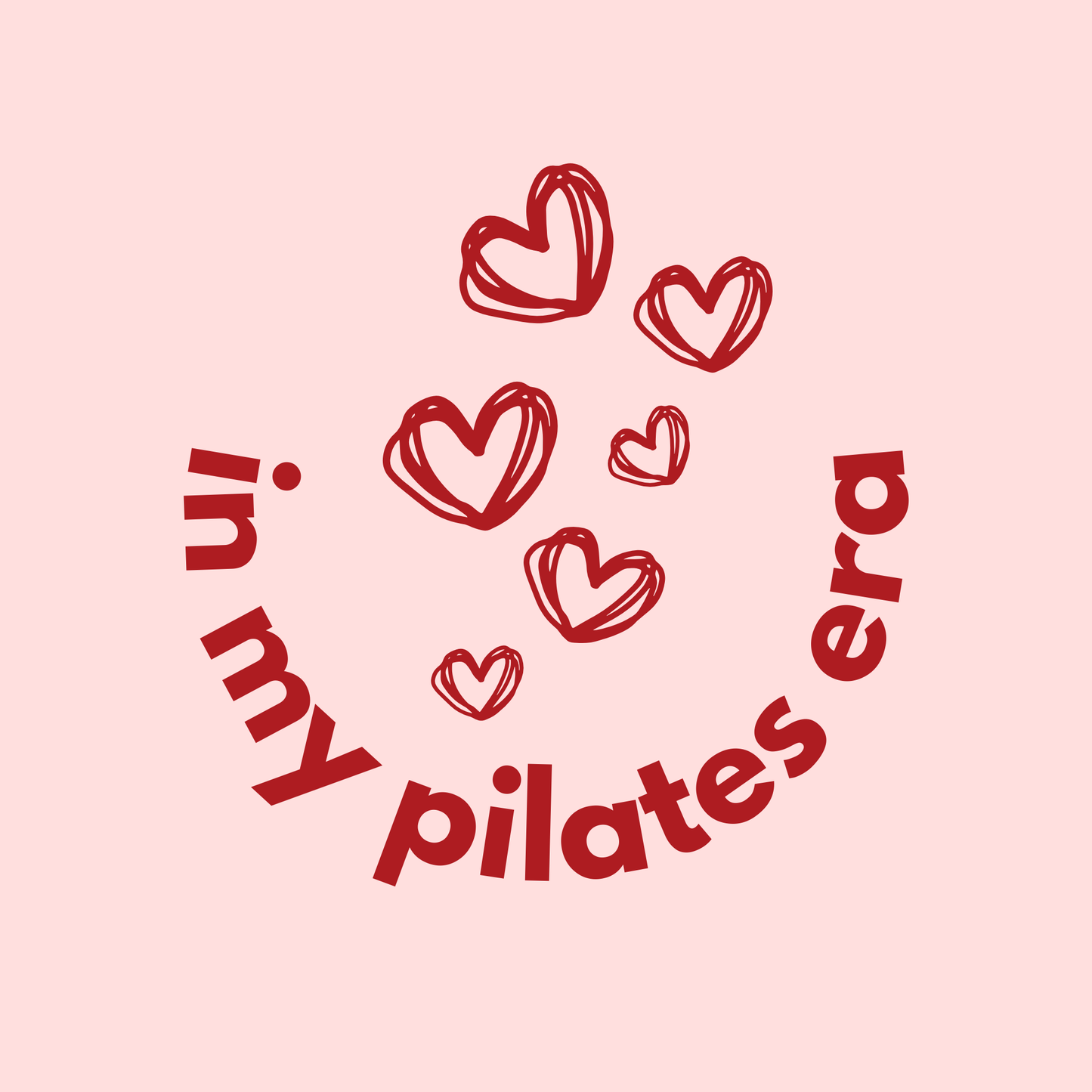 In My Pilates Era - Pink Pilates Grip Socks with Hearts