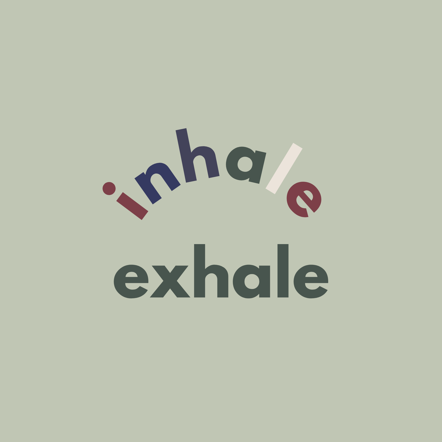 Inhale Exhale White Pilates Grip Socks