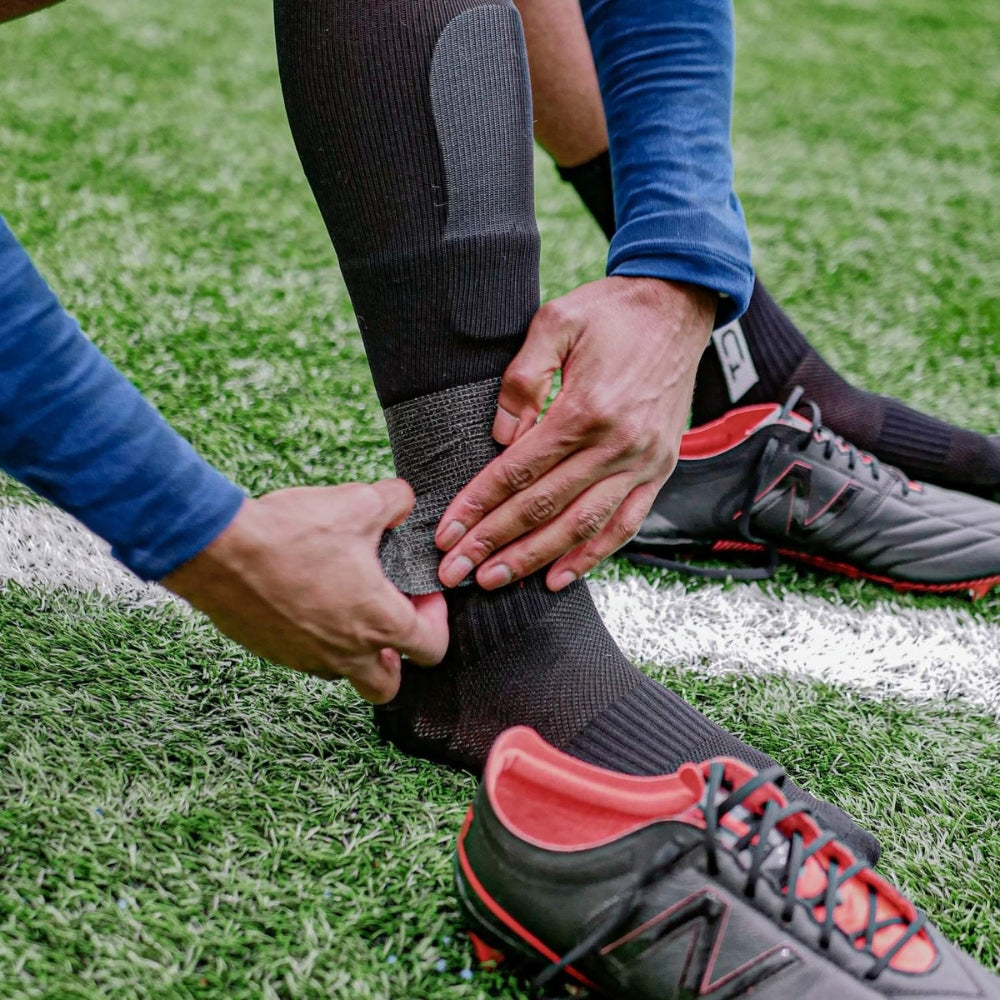 Football sock bandage strapping wrap