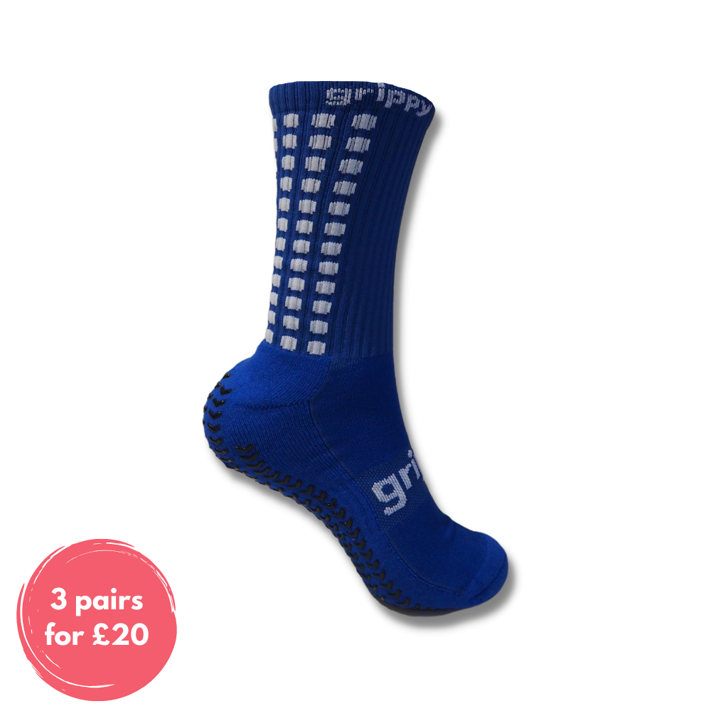 Blue Football Socks, Grip Socks