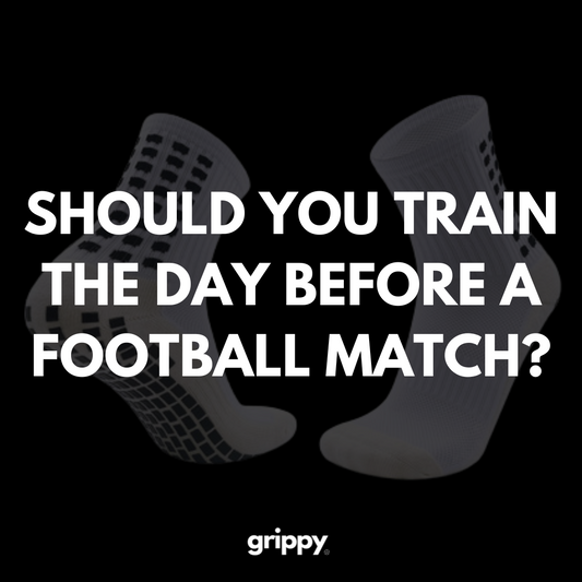 Should you train the day before a football match? Football performance training. Football grip socks