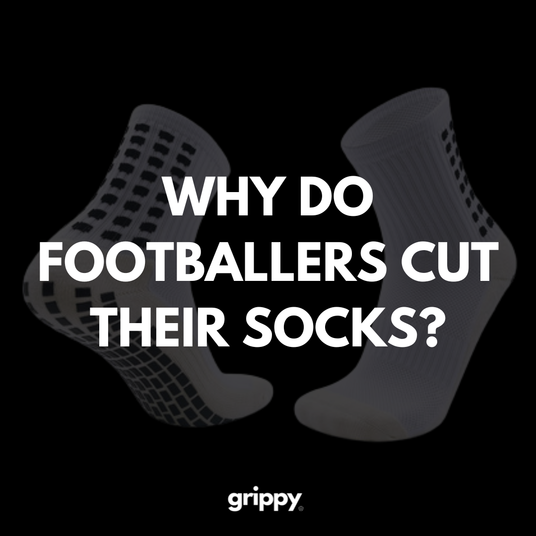 Why do footballers cut their socks?