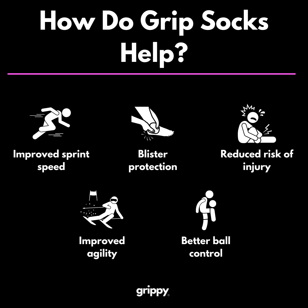 Grippy White Football Grip Socks