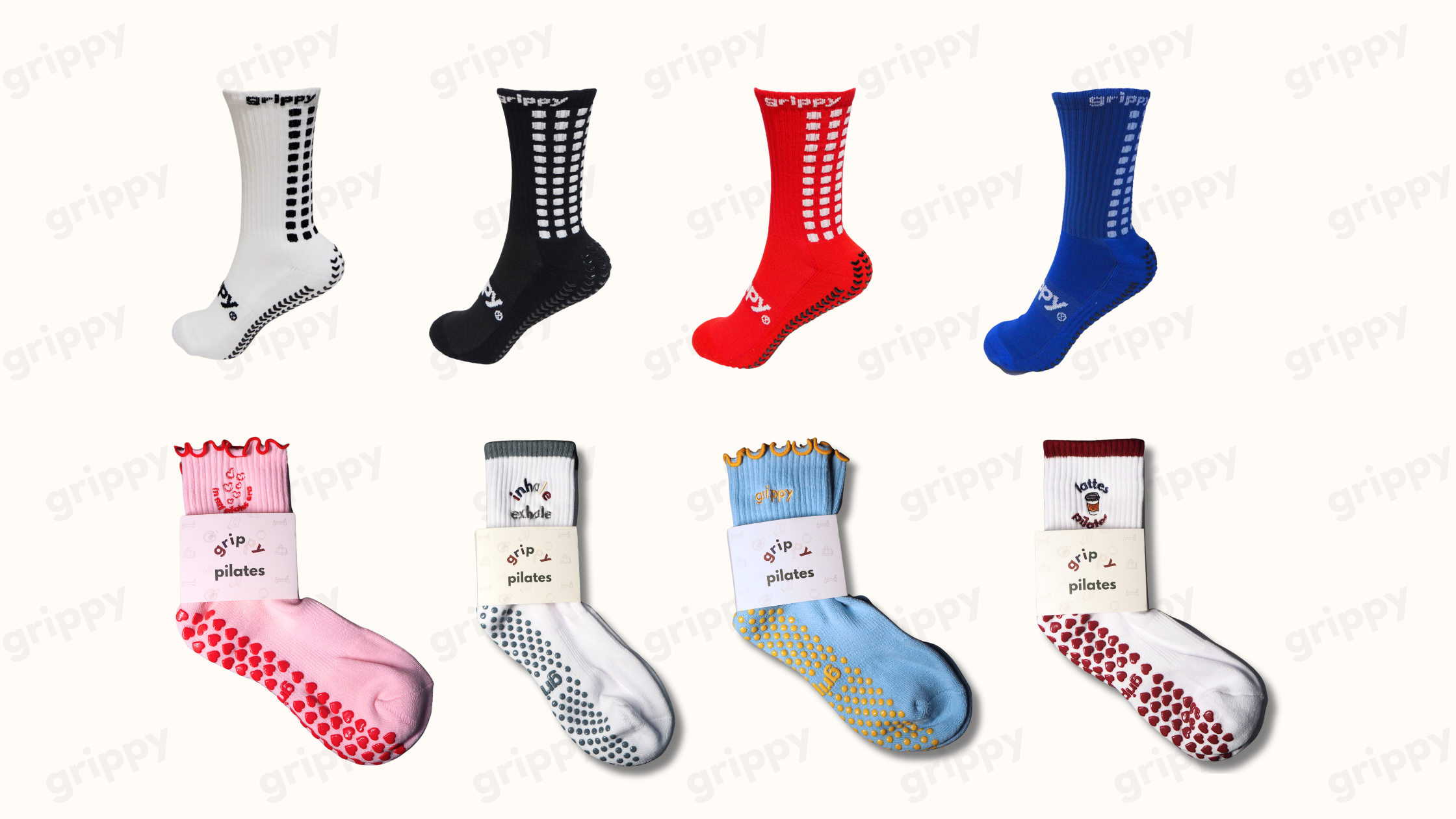 Grip socks offer pilates football mix and match 3 for 2