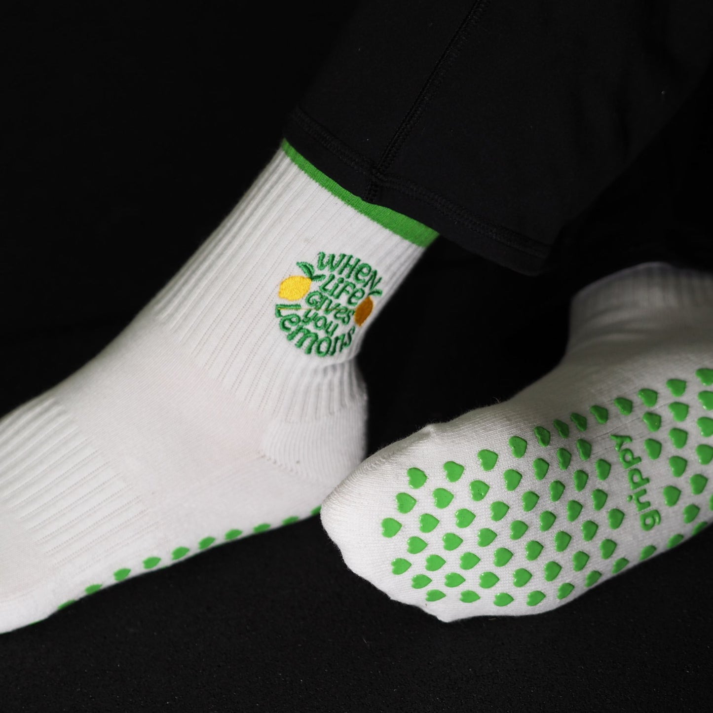 When Life Gives You Lemons Pilates Grip Socks