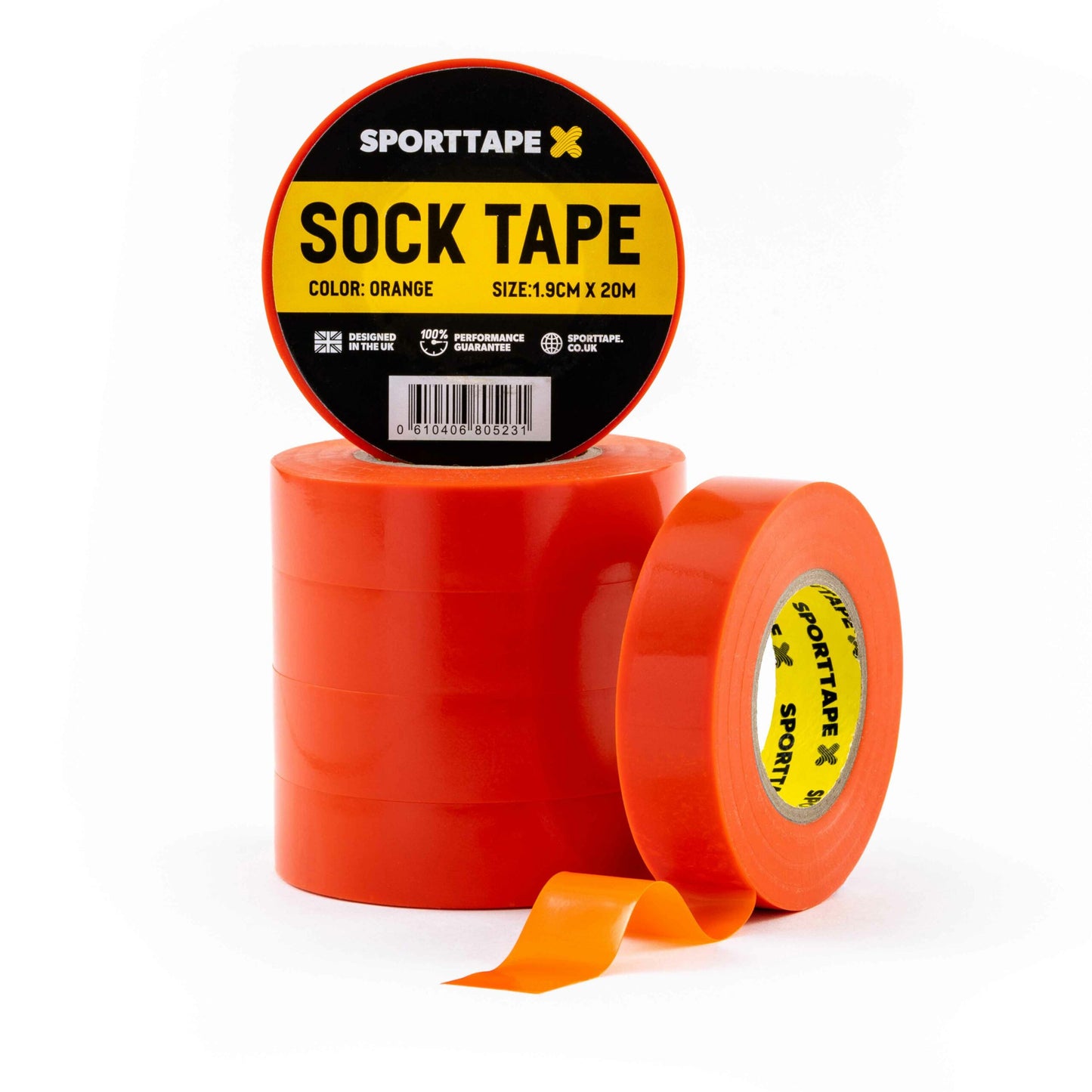 Orange Premium Football Sock Tape - Grippy Sports