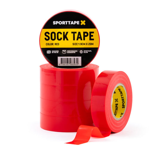 Red Premium Football Sock Tape - Grippy Sports
