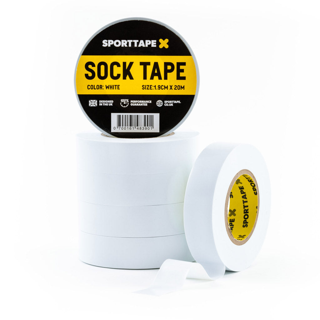 White Premium Football Sock Tape - Grippy Sports