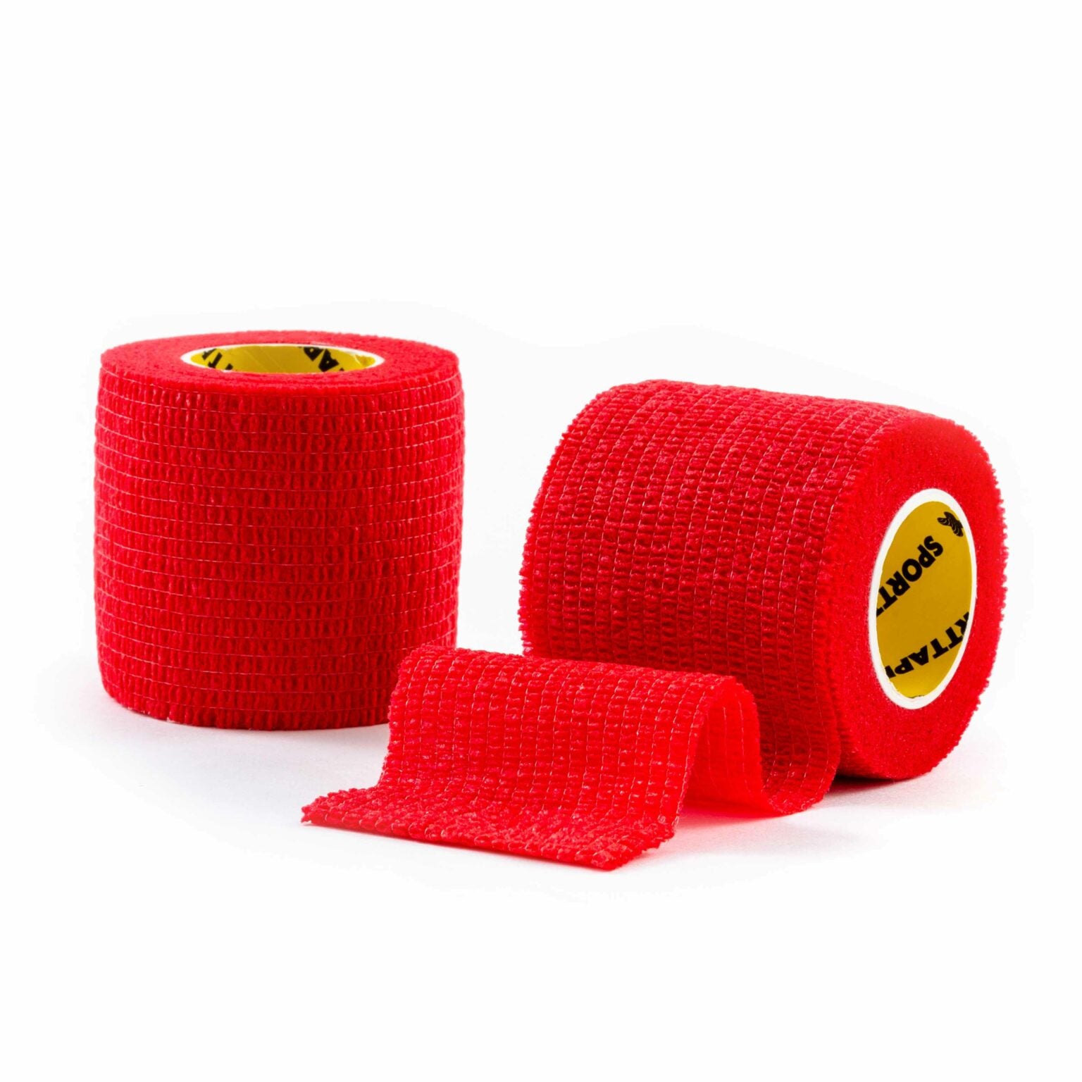 Red Self Adhesive Sock Wrap - Grippy Sports